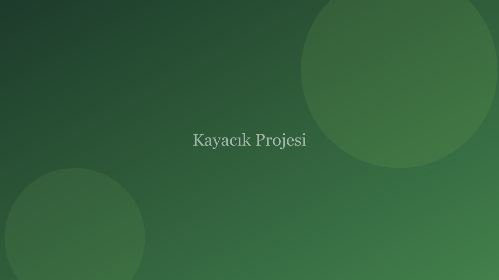 Bandırma / Kayacık Konut Gelişim Projesi